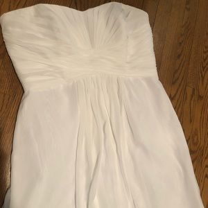 New white wedding dress.
